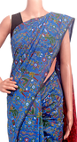 61065A - Silk Cotton saree with Madhubani print * Festival Collection * - Sarees Swadeshi Boutique