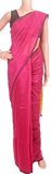61072A - Silk Cotton plain saree with vibrant color combination (Red & Mustard) * New Collection * - Sarees Swadeshi Boutique