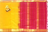 Kanchipuram Pure Silk cotton sarees with Fancy Golden Border - (64073A) - Sarees Swadeshi Boutique
