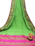 Tripura Pure Silk cotton sarees with attractive pallu and Pochampally Border - (64107A) - Sarees Swadeshi Boutique