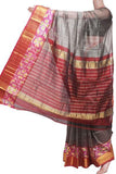 64504A - Mangalagiri Pure Silk cotton sarees with Pochampalli Fancy Golden Border - Sarees Swadeshi Boutique