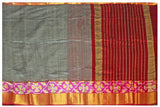 64504A - Mangalagiri Pure Silk cotton sarees with Pochampalli Fancy Golden Border - Sarees Swadeshi Boutique