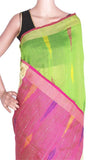 Silk Cotton saree with Contrast Border - 68012A*New arrival!Rs.200 Off * - Swadeshi Boutique