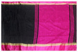 Silk Cotton saree with Temple border (Black)- 68052A*New arrival! Rs.200 Off * - Sarees Swadeshi Boutique