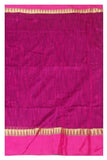 Silk Cotton saree with Temple border (Black)- 68052A*New arrival! Rs.200 Off * - Sarees Swadeshi Boutique