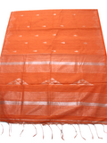 68075C - Raw Silk saree with gicha pallu and temple border (Fanta) *New arrival* - Sarees Swadeshi Boutique