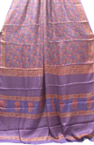 73013A - Gajji satin silk sarees with hand block design all over - Sarees Swadeshi Boutique
