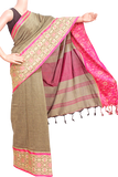 74030A - Soft cotton weaving saree with Ball putta design in Border, Sarees - Swadeshi Boutique