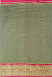 74030A - Soft cotton weaving saree with Ball putta design in Border, Sarees - Swadeshi Boutique