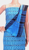 Ikat Handloom Cotton Salwar set material - 83075A (3 pc - Tops, Bottom & Dhuppatta) - Chudi Swadeshi Boutique