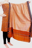 Ikat Handloom Cotton Salwar set material - 83079A (3 pc - Tops, Bottom & Dhuppatta), Chudi - Swadeshi Boutique