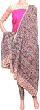 Kalamkari Cotton Salwar set material - 85032A (3 Piece - Plain Tops, Kalamkari Bottom, Dhuppatta) - Chudi Swadeshi Boutique