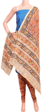 Kalamkari Cotton Salwar set material - 85044A (3 Piece - Plain Tops, Kalamkari Bottom, Dhuppatta) - Chudi Swadeshi Boutique