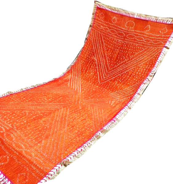 89003A - Bandhani Cotton Dhupatta (Orange)