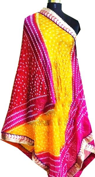 89019A - Bandhani Cotton Dhupatta (Multi Colour)