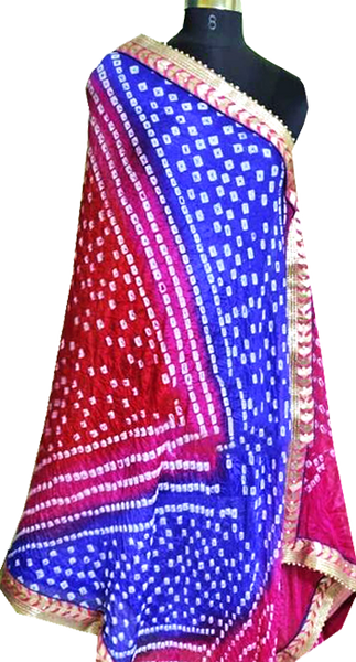 89020A - Bandhani Cotton Dhupatta (Multi Colour)