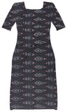 Ikat handloom Cotton Salwar Tops/Kurti material - (56062A) - Tops Swadeshi Boutique