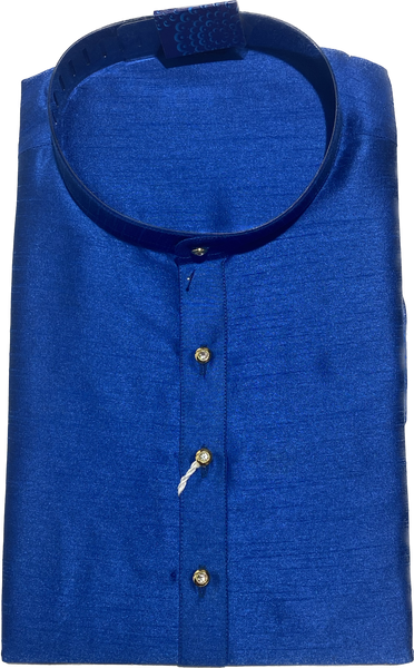 Traditional Raw Silk Kurta for men with beautiful look - 91023A - Kurta Swadeshi Boutique