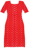 Ikat handloom Cotton Salwar Tops/Kurti material - (56067A) *Sale 50% Off* - Tops Swadeshi Boutique